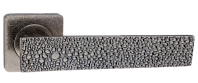 Дверная ручка RENZ мод. Lizard - Кожа ската (серебро античное) DH 653-02 SL