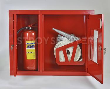 Шкаф пожарный Пульс ШПК-315ВОК встраиваемый открытый красный