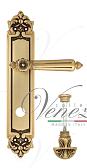 Дверная ручка Venezia на планке PL96 мод. Castello (франц. золото) сантехническая, пов